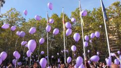 Acto en repulsa de la violencia machista