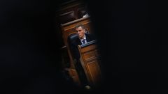 El presidente del Gobierno, Pedro Snchez, en el pleno del pasado mircoles en el Congreso de los Diputados.