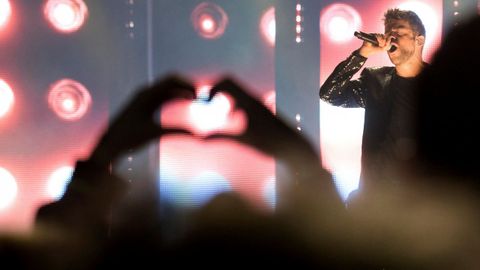 Ricky, durante un momento del concierto.