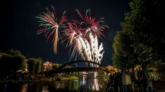 La sesin de fuegos acuticos que cerr las fiestas de Monforte