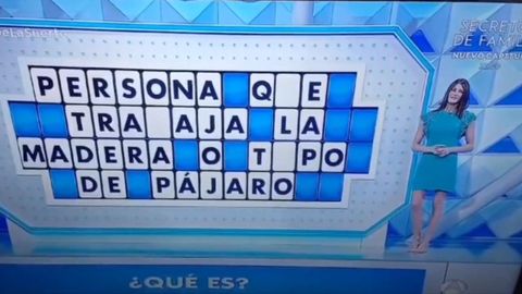 Momento del programa La Ruleta de la suerte