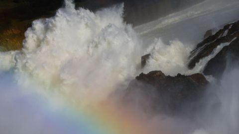 Evacuados en Oroville, California