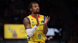 Shannon Evans, jugando en el Buesa Arena.