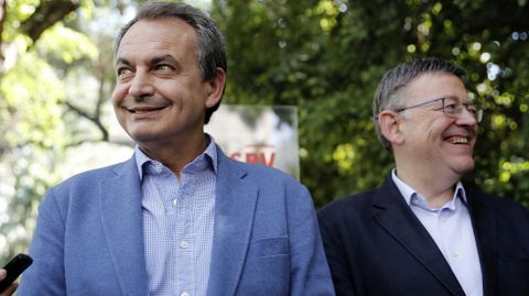 Zapatero, junto a Ximo Puig