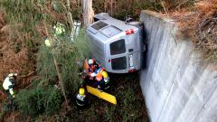 Aparatoso accidente en Orro