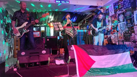 Este fin de semana, el Tronko Bar fue escenario del festival M�sica por Palestina