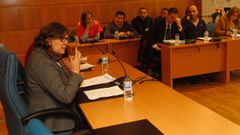 La regidora, Eva Garc�a de la Torre, preside un pleno municipal