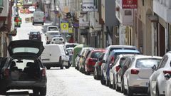 Una imagen de la calle de la Tierra, en el coraz�n del casco historico de Ferrol.