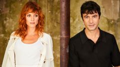 Maggie Civantos y Javier Rey