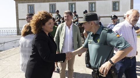 La subdelegada del Gobierno, Mara Rivas, en Fisterra presentando el Plan de Vixilancia do Camio de Santiago