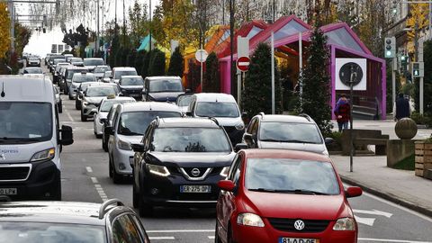 Zona de tr�fico en Vigo