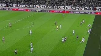 Imagen de la posici�n adelantada de Jeremekeff que valid� el VAR.