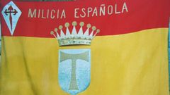 Una bandera de la milicia de Monforte conservada en el convento de Santa Clara