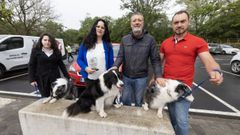 El alcalde de Zas, Manuel Mu��o, en la Xornada Canina celebrada en el 2025.