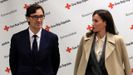 El ministro de Sanidad, Salvador Illa, en el acto sobre violencia machista en donde acompa�� a la reina Letizia