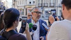 Miguel Fern�ndez compareci� ante los medios para valorar el proyecto Novo Norte