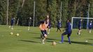 Mossa Real Oviedo Requexon Horizontal.Mossa , durante el entrenamiento de hoy