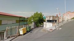 Entrada al cuartel de la Guardia Civil en Chantada