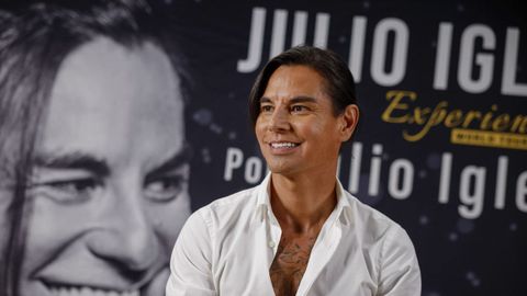El cantante Julio Iglesias Jr. durante la presentaci�n de �Julio Iglesias Experience�