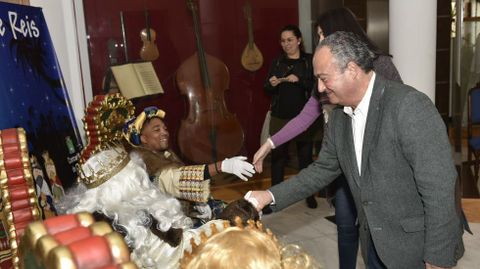 Recepci�n de los Reyes Magos en el Museo Fernando Blanco de Cee