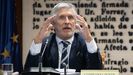 El ministro del Interior, Fernando Grande-Marlaska, durante�una comparecencia en el Senado.
