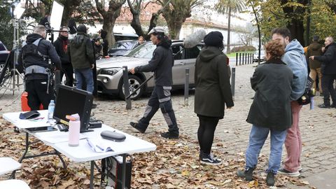 Rodaje del corto �Marisa e as xerberas� en Ferrol.