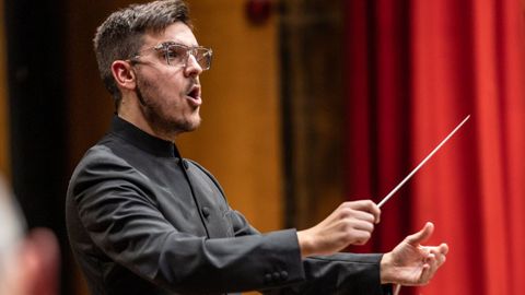 En imagen de archivo, el compositor musical y director viveirense Javier Fajardo P�rez-Sind�n