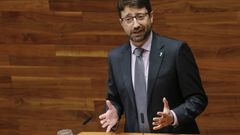 El consejero de Empleo e Industria, Enrique Fern�ndez, en la Junta General del Principado 