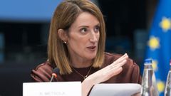 La presidenta del Parlamento Europeo, Roberta Metsola, en una imagen de archivo