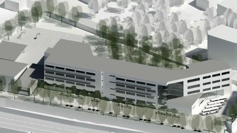 Infograf�a del futuro instituto Domingo Villar, en Navia