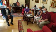 Encuentro entre el alcalde de Ourense, Gonzalo J�come, y la presidenta de la CEO, Marisol N�voa