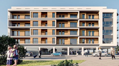 Recreacin virtual de un edificio que se construir en la calle Per, con 46 viviendas