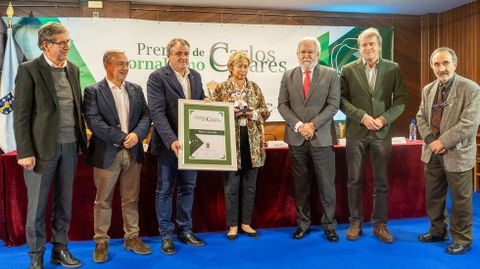 De esquerda a dereita: Carlos Gmez, Luis Menor, Amador Daz, Pilar Cernuda, Miguel Santalices, Manuel Pardo e Xabier Casares.