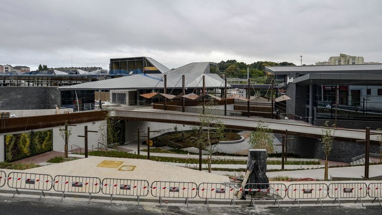 A la izquierda las obras de la estaci�n de buses de Lugo, en el centro el paso inferior de ciudad y a la derecha parte de la nueva estaci�n de trenes