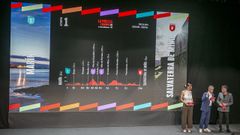 As� fue la presentaci�n del recorrido de La Vuelta Femenina en el auditorio de Ribeira