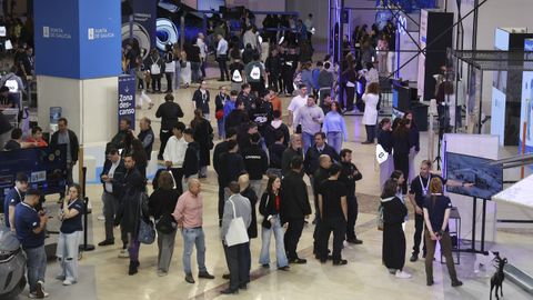 Ambiente da primeira xornada da feira
