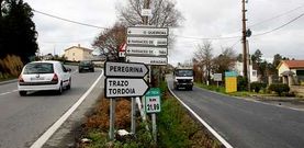 Punto en el pol�gono del Tambre donde arrancar�, con la construcci�n de una rotonda, el trazado de la variante de Aradas.