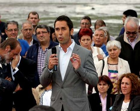 Jos� Ram�n Val, en un mitin en Viveiro en el 2012.
