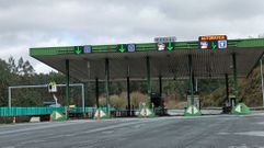 Obras en el peaje en Vedra en d�as pasados