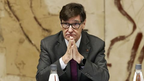 El presidente de la Generalitat, Salvador Illa, este mi�rcoles.