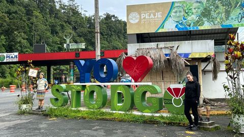 Nadia Guerra Galarza en su tierra, en Alluriquín