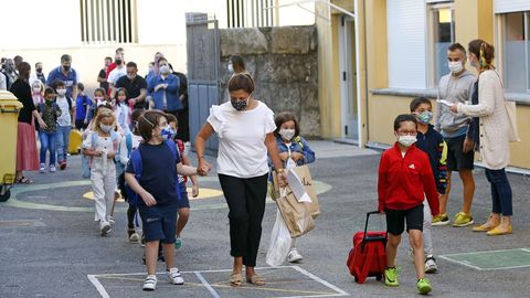 Inicio de curso en el CEIP O Grupo de Ribeira