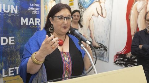 Rivadulla, na apertura doutra exposici�n, �Carrexadoras� 