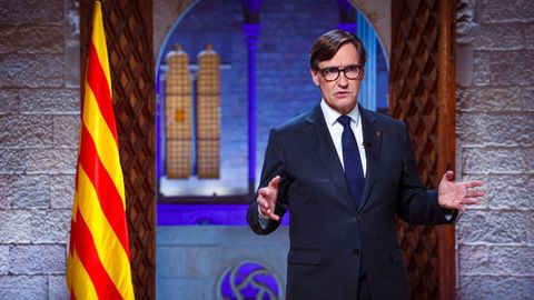 Illa, este mircoles durante el mensaje institucional por la Diada.