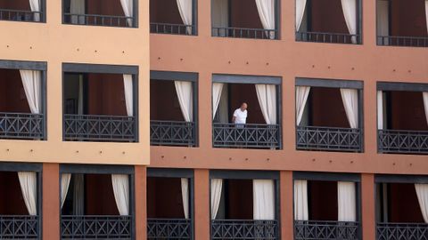 Uno de los huspedes del hotel aislado en Tenerife