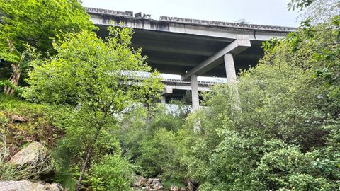 El lugar donde ocurri� el accidente, esta ma�ana.