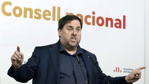 | efe.Junqueras, en el 2017, antes de ser encarcelado por el desaf�o secesionista