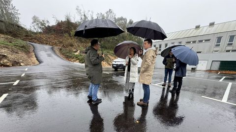 El concejal de Urbanismo, Lu�s Ruiz, y el alcalde, Jos� Romero, visitaron las obras para conocer el resultado