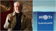 Eloi Caldeiro, fundador e l�der de Brath; � direita, portada do �ltimo traballo discogr�fico da banda, �Clan Atlante�.