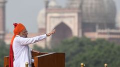 Narendra Modi, durante el discurso
